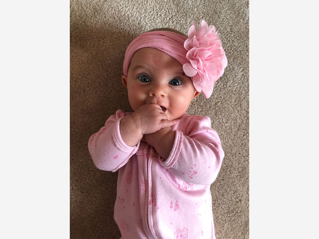 Nichole Kotarski Charlotte Baby in Evolur Aurora Crib