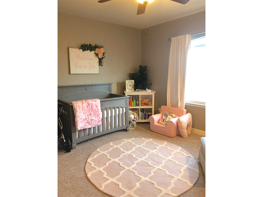 Pink and gray - A sophisticated combination - Featuring the Evolur Santa Fe 5-in-1 Convertible Crib in Storm Gray