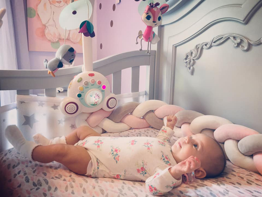 Baby Lilith’s charming Evolur Aurora Nursery Image 1