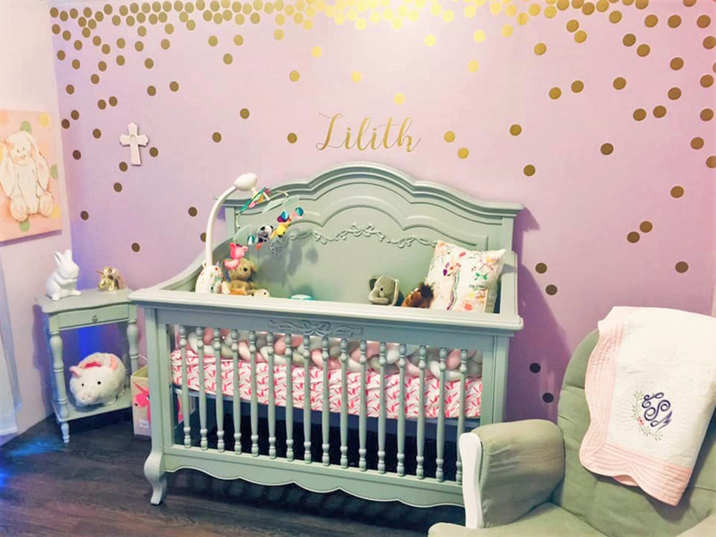 Baby Lilith’s charming Evolur Aurora Nursery Image 13
