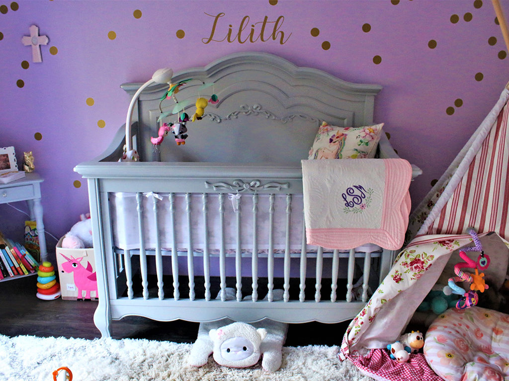 Baby Lilith’s charming Evolur Aurora Nursery Image 8