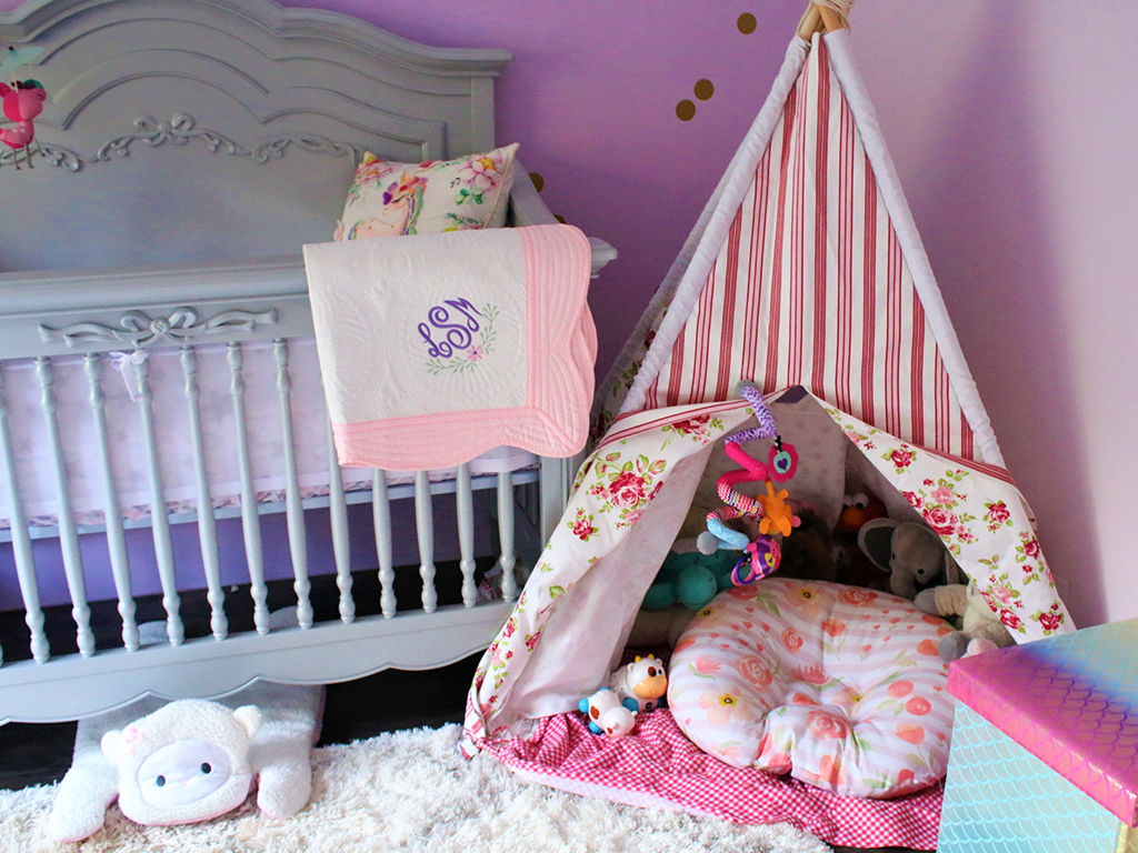 Baby Lilith’s charming Evolur Aurora Nursery Image 9