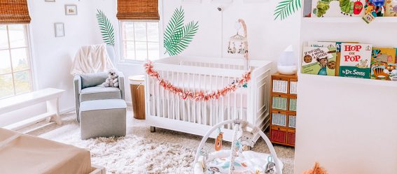 Evolur Art Deco Tropical Rainforest Themed Nursery