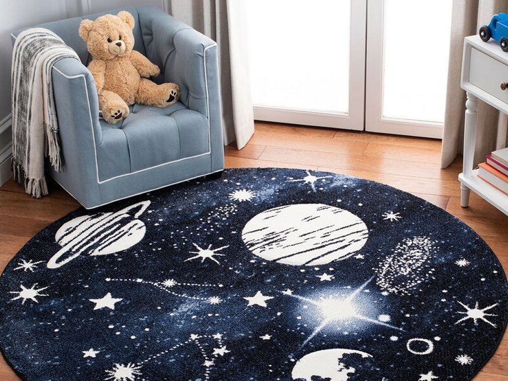 Star or Solar System Pattern Carpet