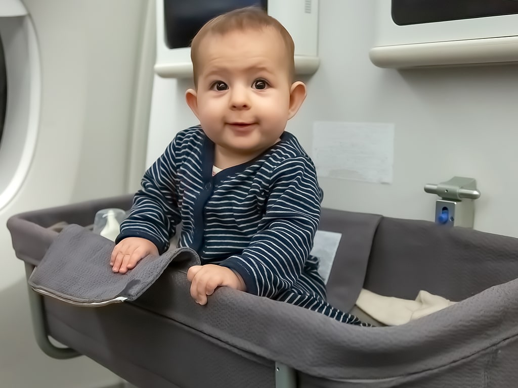 Baby Sitting in Bassinet