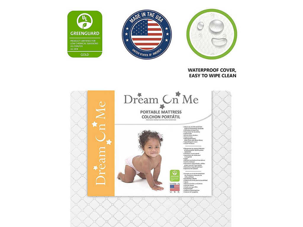 Dream On Me Sunset 3” Portable Crib Mattress Dream On Me Sunset 3” Portable Crib Mattress