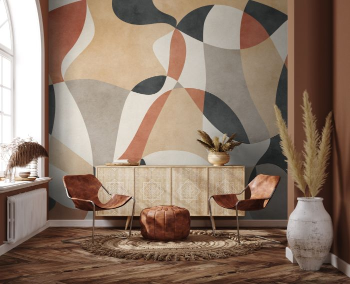 Wall Art - Geometric Abstract Art Wallpaper