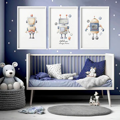 Robot-Themed Nursery