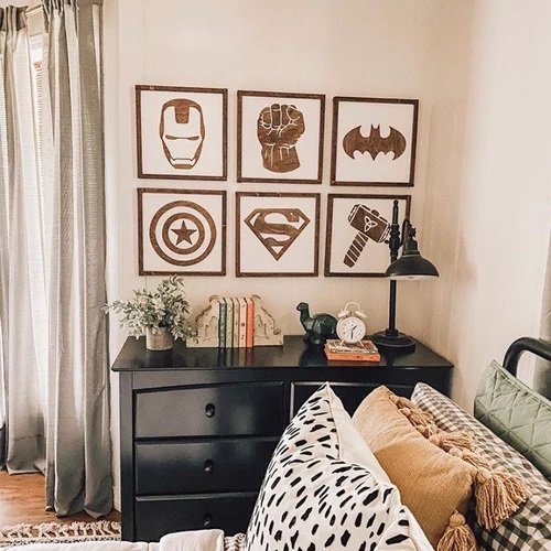 Marvel superhero-inspired nursery